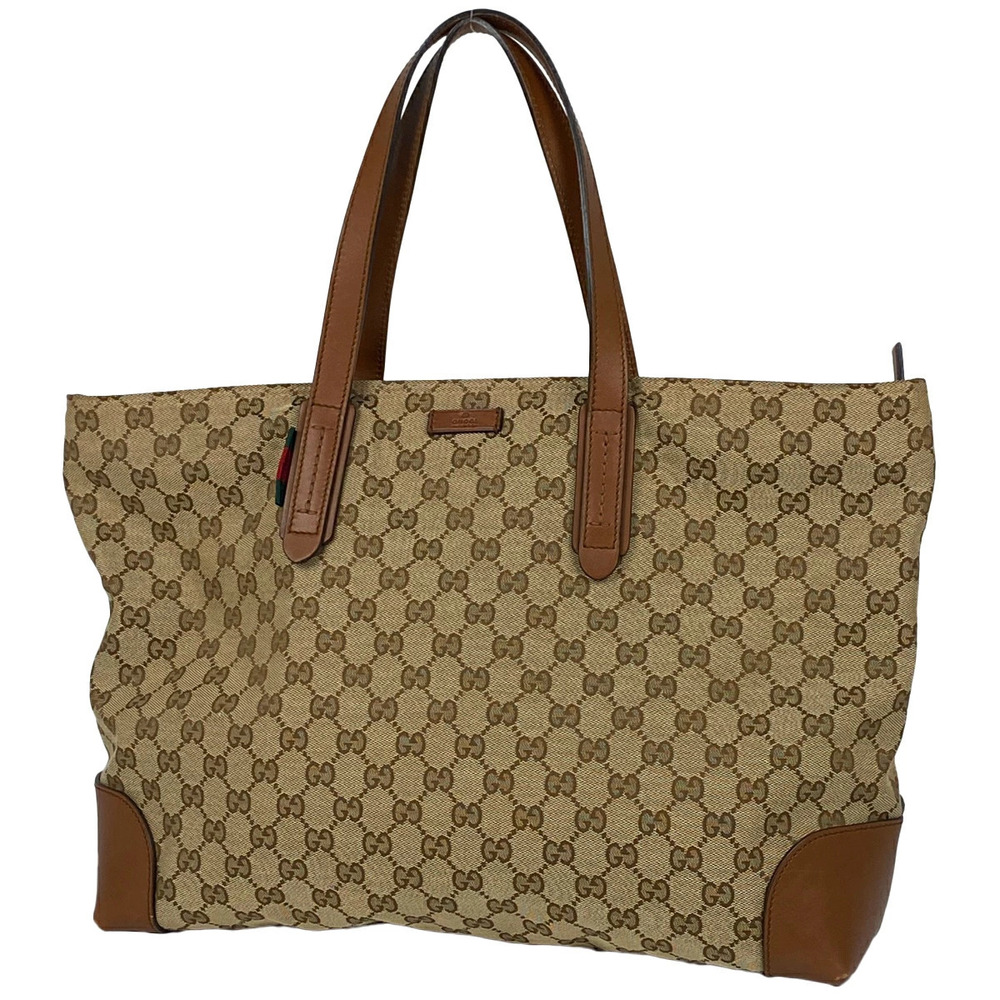 Gucci GG tote bag Sherry web canvas beige brown